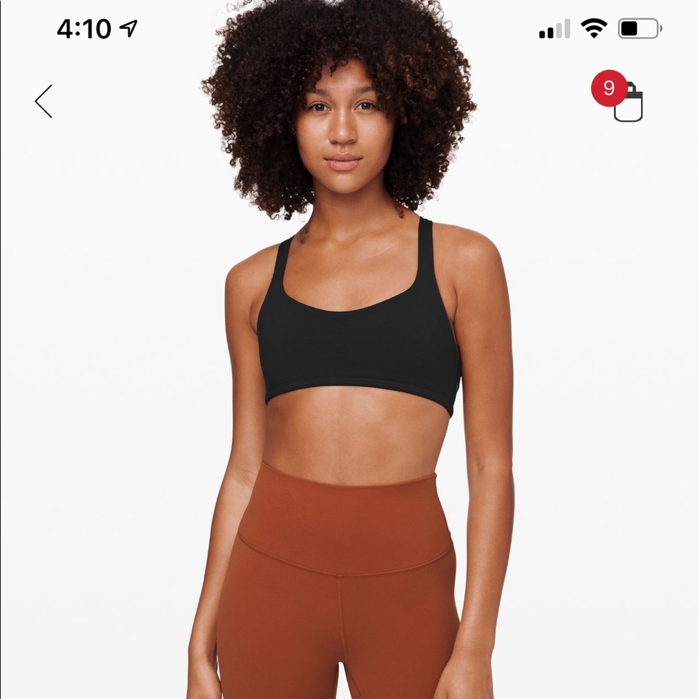 lululemon free to be wild bra, size 4